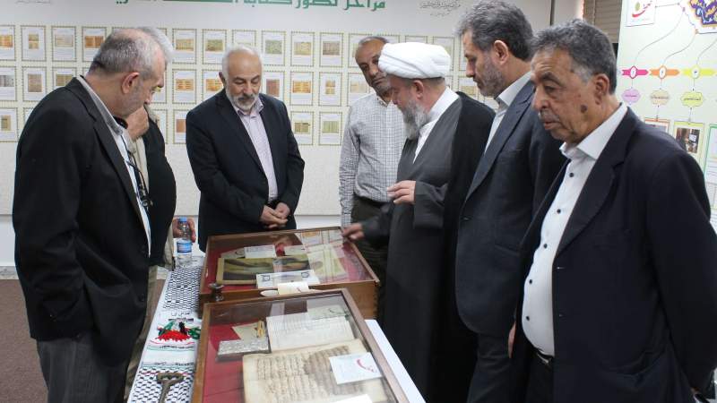 متحف صحف يستقبل لجنة  دعم المقاومة في فلسطين